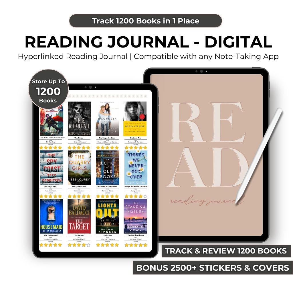 Digital Reading Journal  1200 Book Journals – StoryScribe